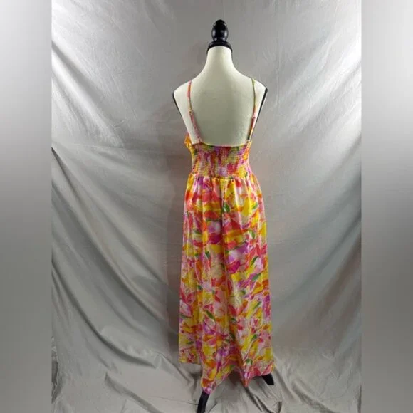 Boho Colourful Print Side Slit Dress - Picture 9 of 9